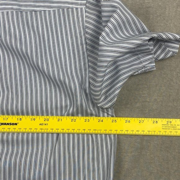 Arnold Palmer Shirt Mens Large Short Sleeve Stripe Button Down Collar Casual - Picture 9 of 12